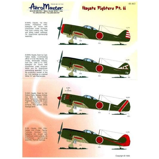 Aeromaster [AM48-463] Hayate Fighters - Part 2, 1/48