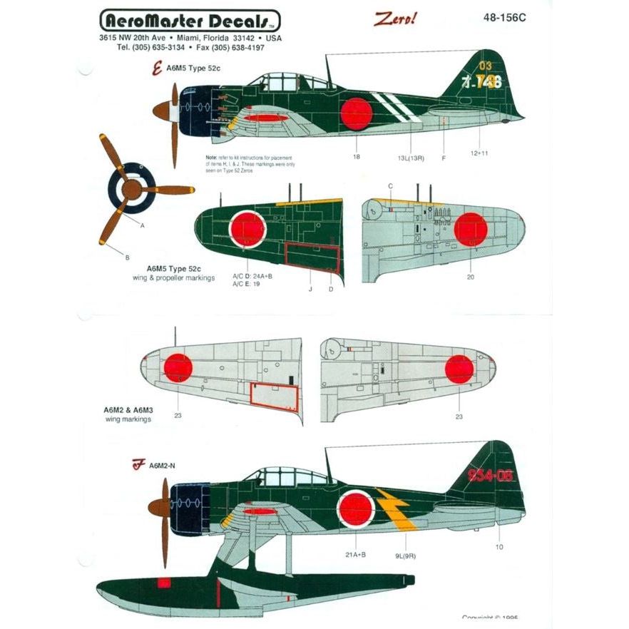 Aeromaster [AM48-156] Zero!, 1/48