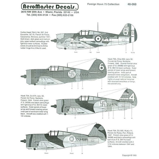 Aeromaster [AM48-060] Foreign Hawk 75 Collection, 1/48