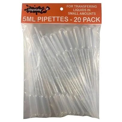 IckySticky [560309] 5ml pipettes, 20 pack