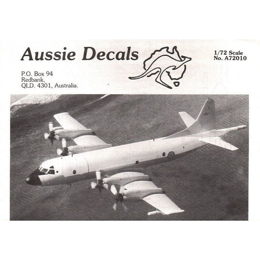 Aussie Decals [A72-010] P-3C Orion (RAN), 1/72