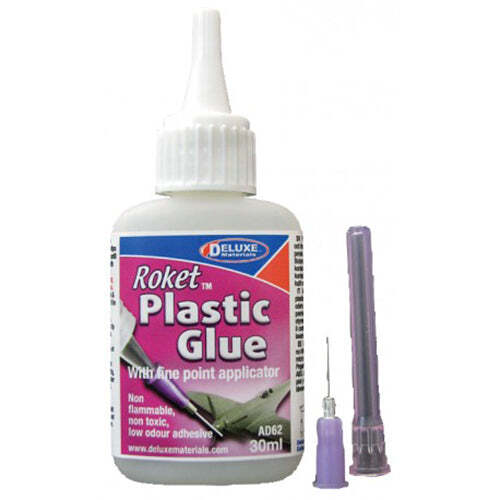 Deluxe Materials [AD62] Roket Plastic Glue, 30ml