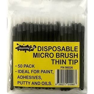 IckySticky [560326] Disposable Micro-brushes - thin tip (50 pk)