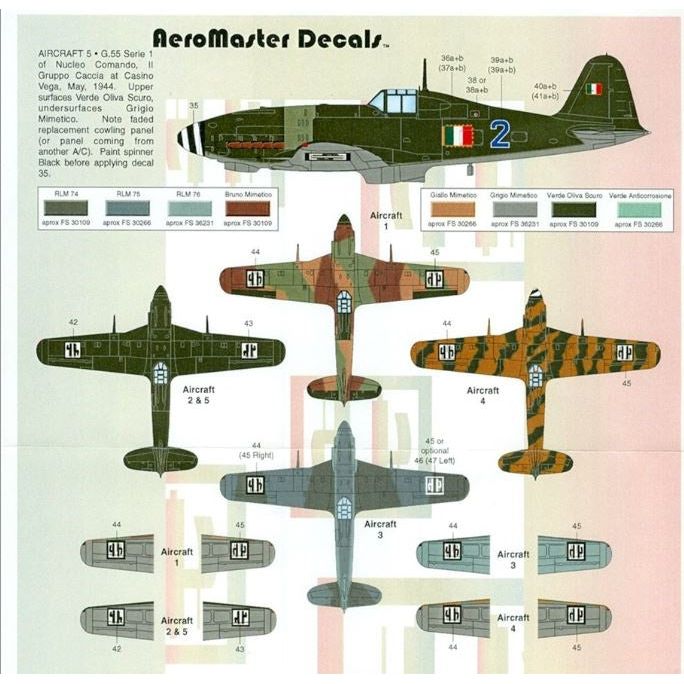Aeromaster [AM48-422] Centauro collection - Fiat G.55, 1/48