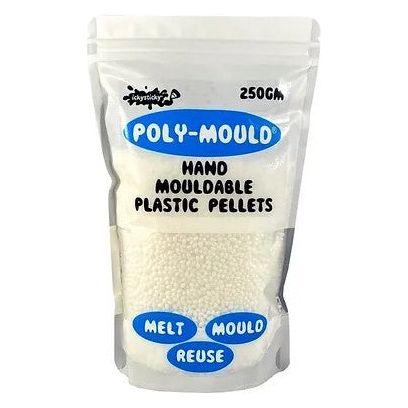 Icky Sticky [560323] Poly-Mould, Hand Mouldable Plastic Pellets, 250gm