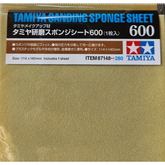 Tamiya [87148] Sanding Sponge – 600 grit