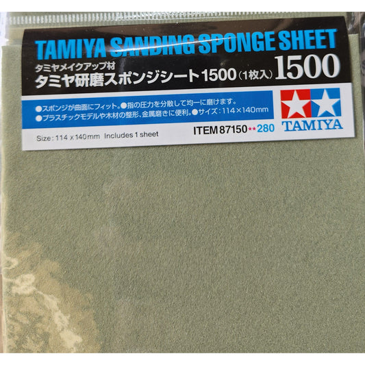 Tamiya [87150] Sanding Sponge – 1500 grit