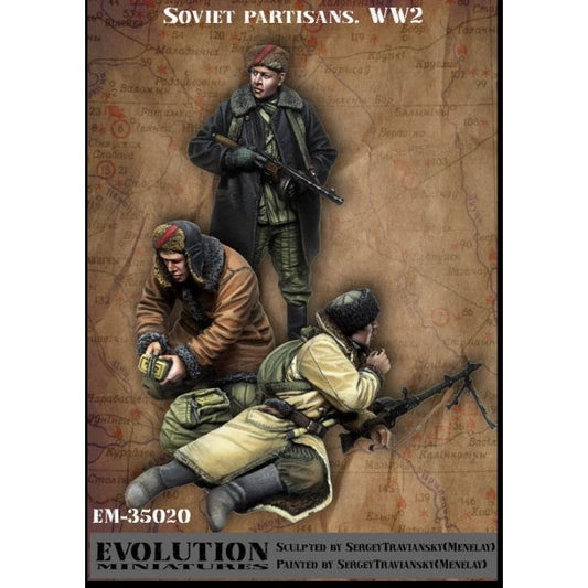 Evolution, [EM-35020], Soviet WW2 Guerillas (2), 1/35