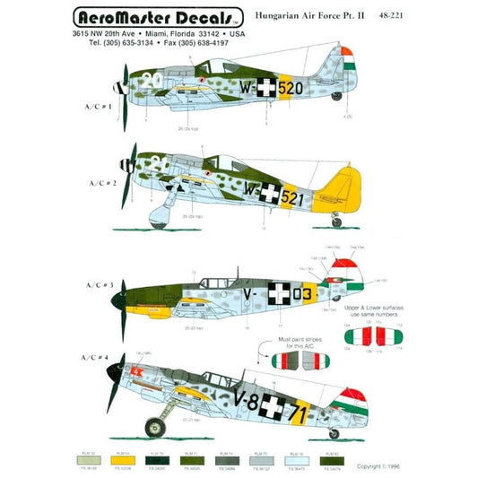 Aeromaster [AM48-221] Hungarian Air Force - part 2, 1/48