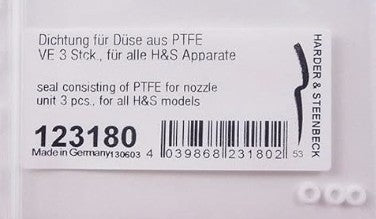 H&S [123180] Nozzle seals (3) - all H&S airbrushes
