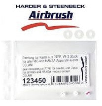 H&S [123450] Needle seals (3) - all H&S airbrushes