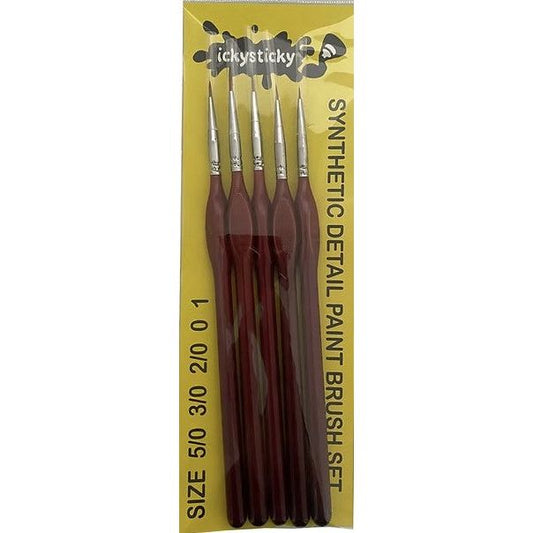Icky Sticky [14015] Synthetic Paint Brush set - detailing