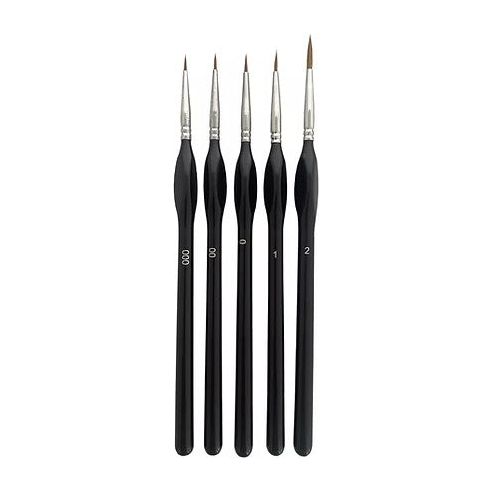 Icky Sticky [14016] Lanhgao (natural) Hair detail paint brush set