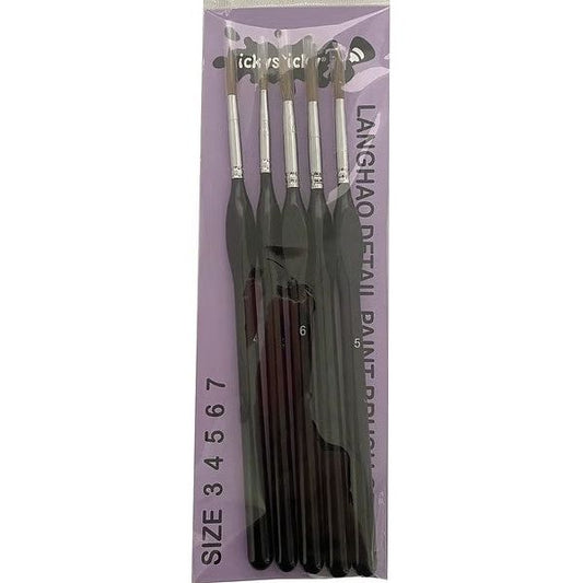 Icky Sticky [14017] Lanhgao Hair detail paint brush set