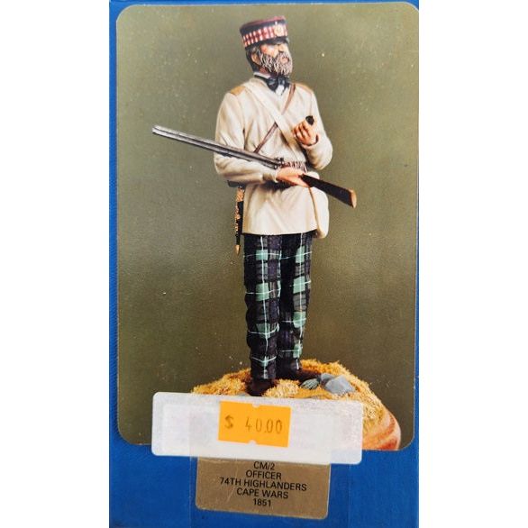 Citadel Miniatures [CM2] Officer, 74th Highlanders, Cape Wars 1851, 120mm