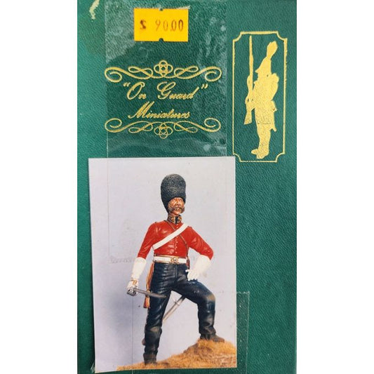 On Guard Miniatures [?] Officer 2nd R.N.B. Dragoons, Scott's Greys, 1854, 120mm