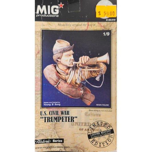 MiG [H09-019] Confederate Trumpeter, ACW (BUST), 1/9 (200mm)