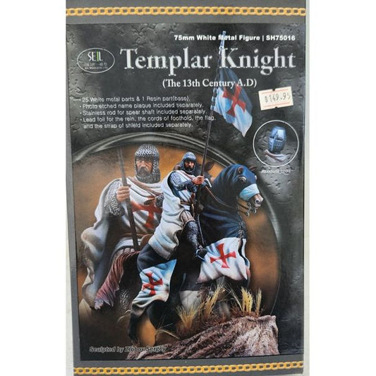 Seil [SH75016] Templar Knight, mounted, 13th Century AD, 75mm