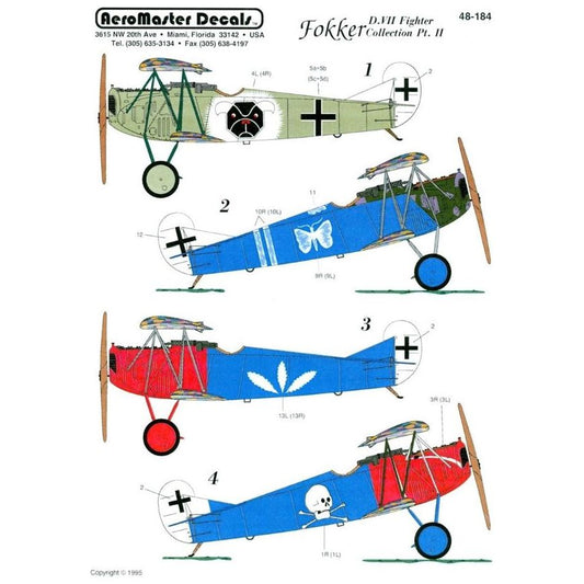 Aeromaster [AM48-184] Fokker D.VII Fighter collection - part 2, 1/48