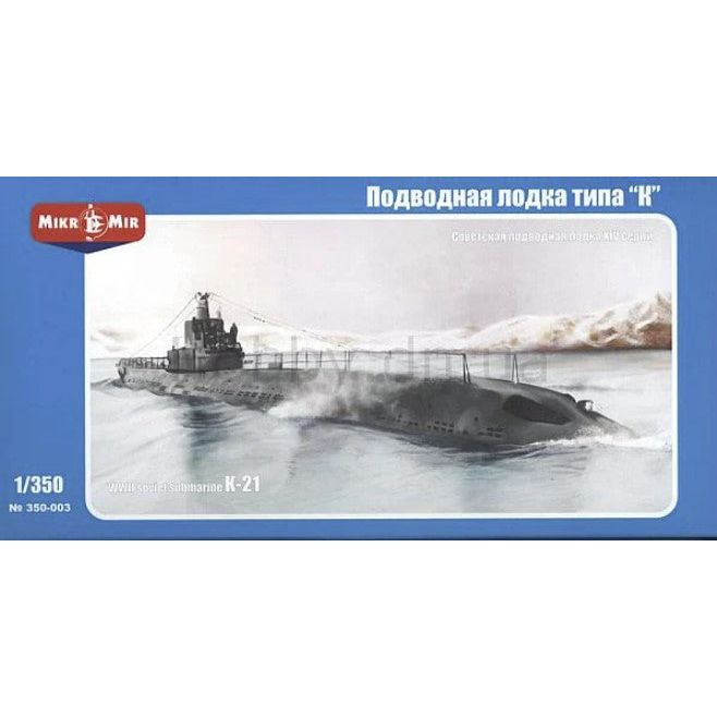 Mikro Mir, [350-003], WWII Soviet K-Klass Submarine - Series XIV, 1/350