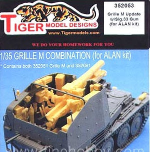 Tiger Model Design [352053] Grille M Update w/Sig. 33 Gun, 1/35