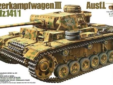 Tamiya [35215] Sd.Kfz. 141/1 Panzerkampfwagen III Ausf. L, 1/35 **
