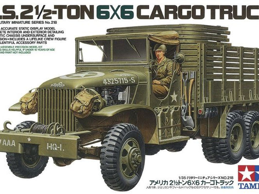Tamiya [35218] US 2 1/2ton 6x6 Cargo Truck, 1/35 **