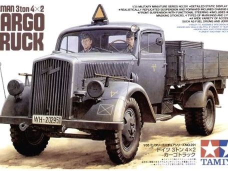 Tamiya [35291] German 3ton 4x2 Crago Truck 1/35 **