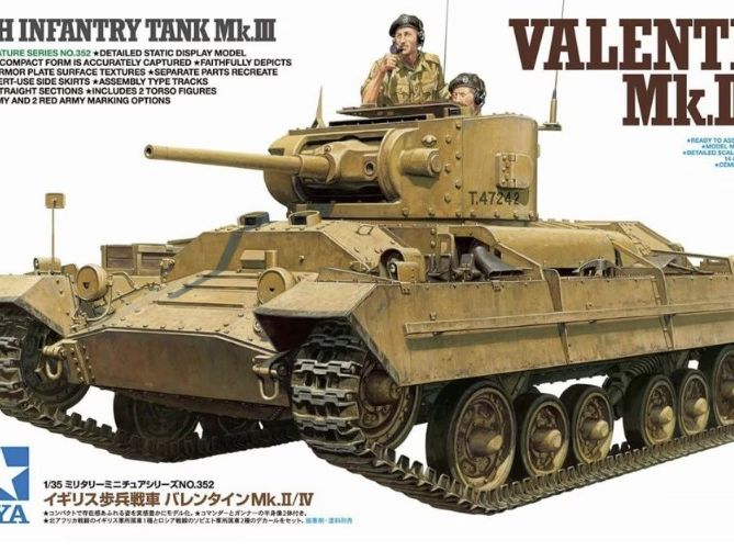 Tamiya [35352] Valentine Mk.II/IV British Infantry Tank Mk.III, 1/35**