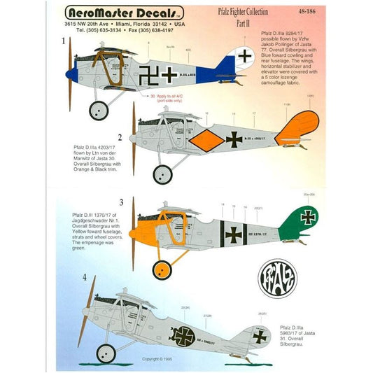 Aeromaster [AM48-186] Pfalz Fighter collection - part 2, 1/48