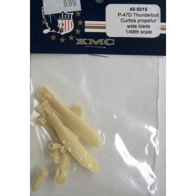 KMC [48-5015] P-47D Curtiss propeller - wide blade type, 1/48