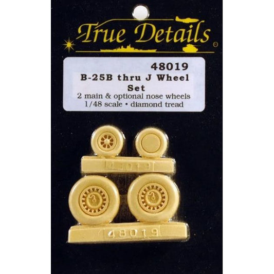 True Details [48019] B-25B to J Liberator wheel set, 1/48