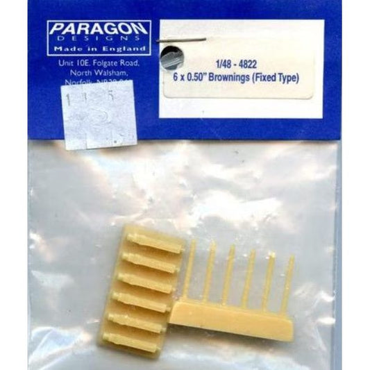 Paragon [48022] 6x 50cal Browning MG's (fixed type), 1/48