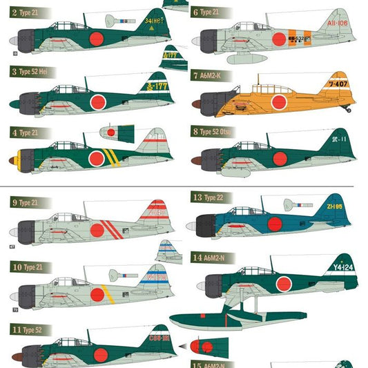 Lifelike [LL48-066] Mitsubishi A6M Zero Fighters, Part 6, 1/48 ↨