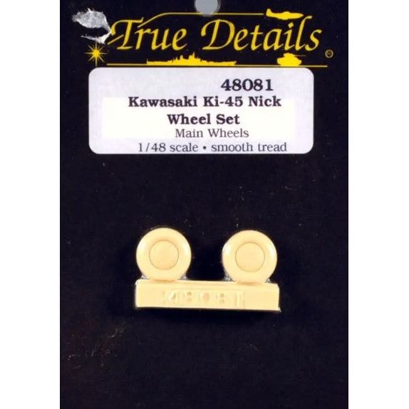 True Details [48081] Ki-45 Nick main wheels, 1/48