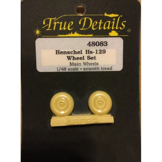 True Details [48083] Henschel Hs-129 main wheel set, 1/48