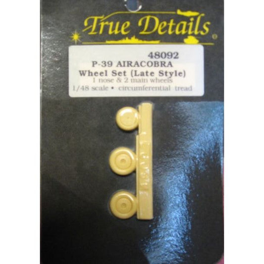 True Details [48092] P-39 Airacobra wheel set (late type), 1/48