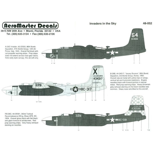 Aeromaster [AM48-052] Invaders in the Sky, 1/48