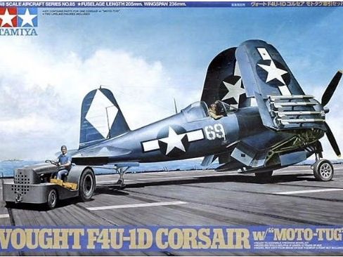 Tamiya [61085] Vought F4U01D Corsair w/ Tug, 1/48 **