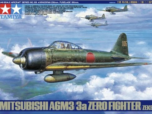 Tamiya [61108] Mitsubishi A6M3/3a Zero, 1/48 **