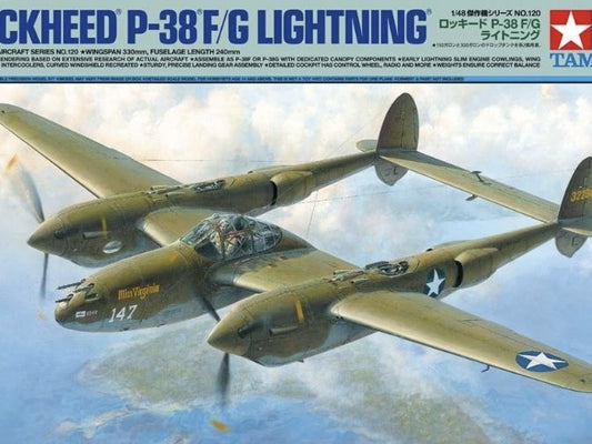 Tamiya [61120] Lockheed P-38F/G Lightning, 1/48 **