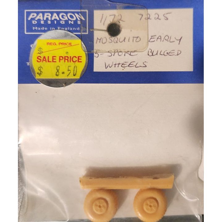 Paragon [72025] Mosquito early 5-spoked bulged wheels, 1/72