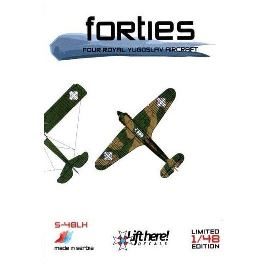 Lift Here [S-48LH] "Forties" Four Royal Yugoslav Aircraft, 1/48 ↨