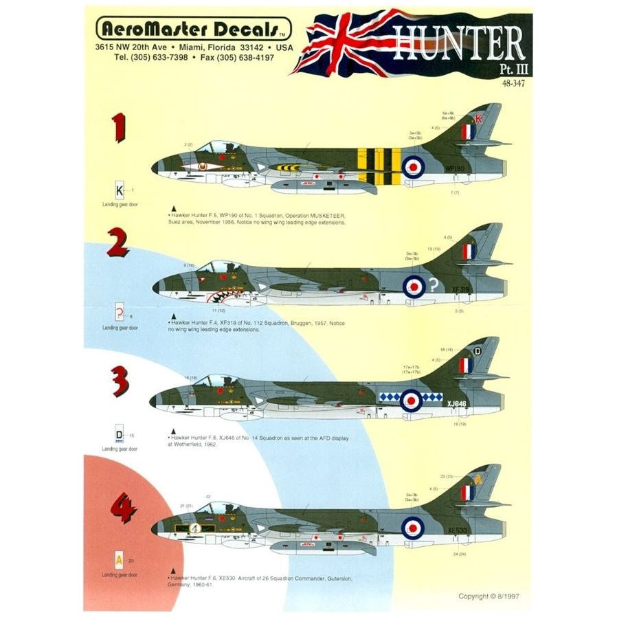 Aeromaster [AM48-347] Hunter - Part 3, 1/48