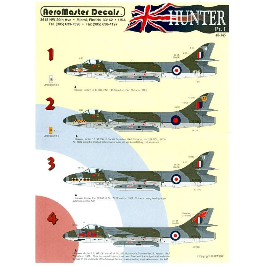 Aeromaster [AM48-345] Hunter - Part 1, 1/48 – Model Matters