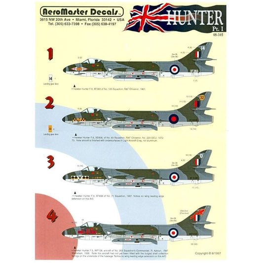 Aeromaster [AM48-345] Hunter - Part 1, 1/48