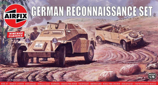 Airfix, [02312V], German Reconnaissance Set - Sdkfz.222 & Kubelwagen, 1/72