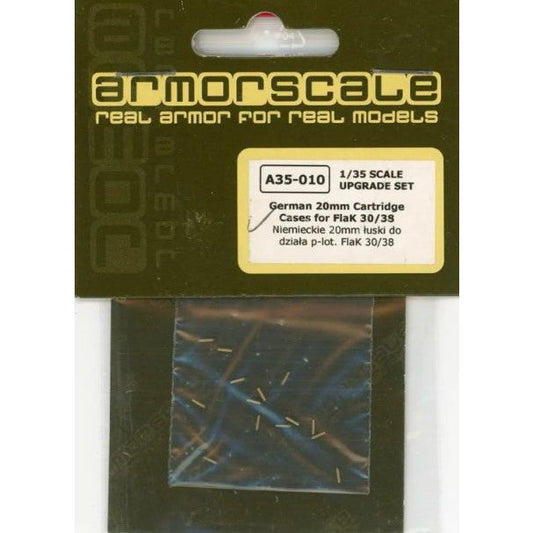 Armorscale [A35-010] 20mm cartridge cases Flak 30/38, 1/35