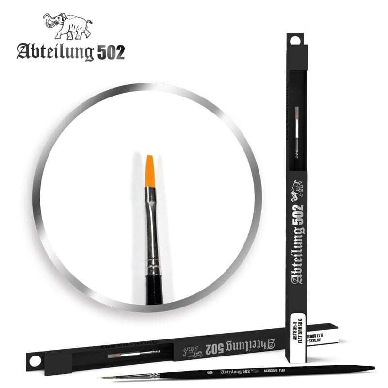 Abteilung 502 [ABT835-6] Deluxe Synthetic Paint Brush - Flat #6