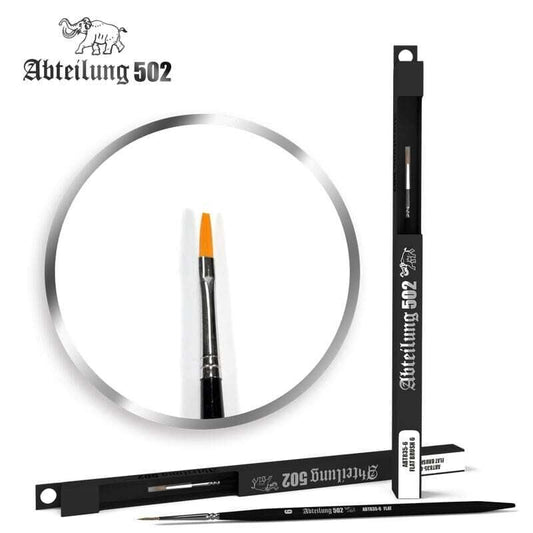 Abteilung 502 [ABT835-6] Deluxe Synthetic Paint Brush - Flat #6